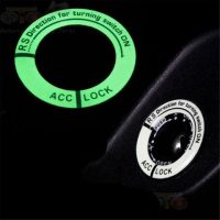 Glow in the dark for Car Switch Acc Lock Key ring sticker