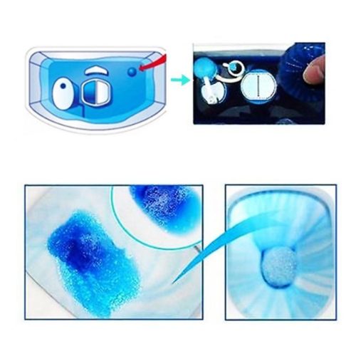 Toilet Bowl Cleaner Blue Automatic Clean (3 pcs) - Image 4