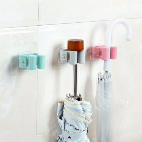 1PC Mop and umbrella broom stick wall hanger clip - Image 3