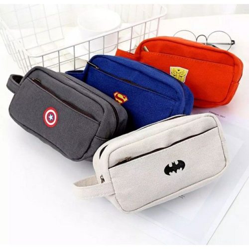 Superhero Pencil Box Canvas School stationary - Image 2
