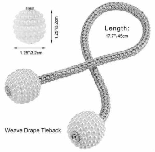 Magnetic curtain straps magnetic fasteners - Image 5