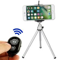 Mobile aluminium camera stand holder + selfie camera bluetooth