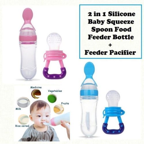 2 in 1 Baby Spoon Bottle + Food Feeder - Image 2