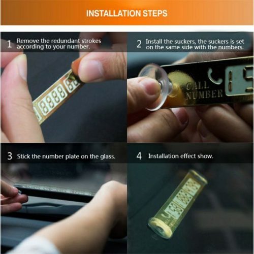 Glow in the Dark Emergency Car Parking Phone Number Bar - Image 5