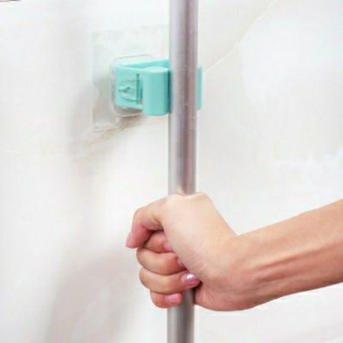 1PC Mop and umbrella broom stick wall hanger clip - Image 4